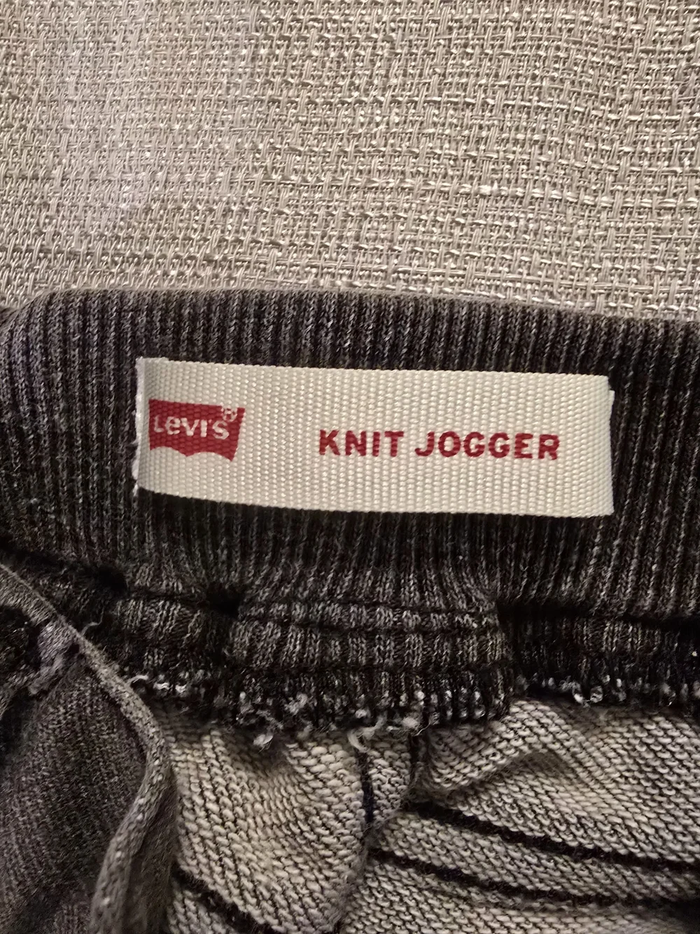 Levi's Knit Jogger Toddler 24M Gray Pull On Jeans Elastic Cuffs